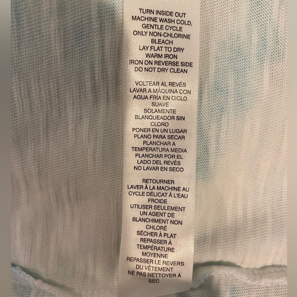 CHICO'S Chevy Tie Dye Scoop Short Sleeve Knit Tee Top NWT Size 3 (16/18-XL) - Picture 5 of 6